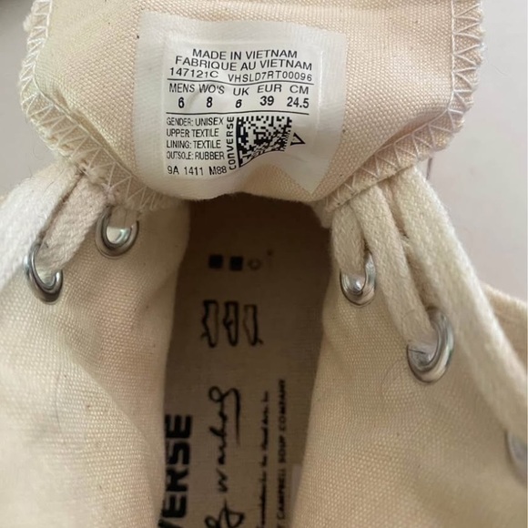 Converse Adult Shoes with Andy Warhol Campbell's Soup Design - Picture 4 of 5